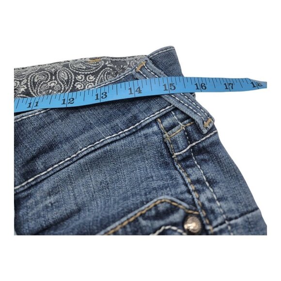 Ariat Jeans Women 31R R.E.A.L. Mid Rise Whipstitch Boot Ocean Western 10014022 - Picture 9 of 13